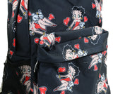 Betty Boop Puppy Red Hearts Backpack Purse