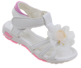 Little Berry Flower Faux Leather Rubber Girls Toddler Sandals