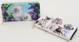 Kittens Puppies Cute Bi-Fold Vegan Leather Wallet