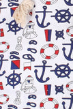 Nautical Anchor Red White Blue Over Sized Beach Tote Bag