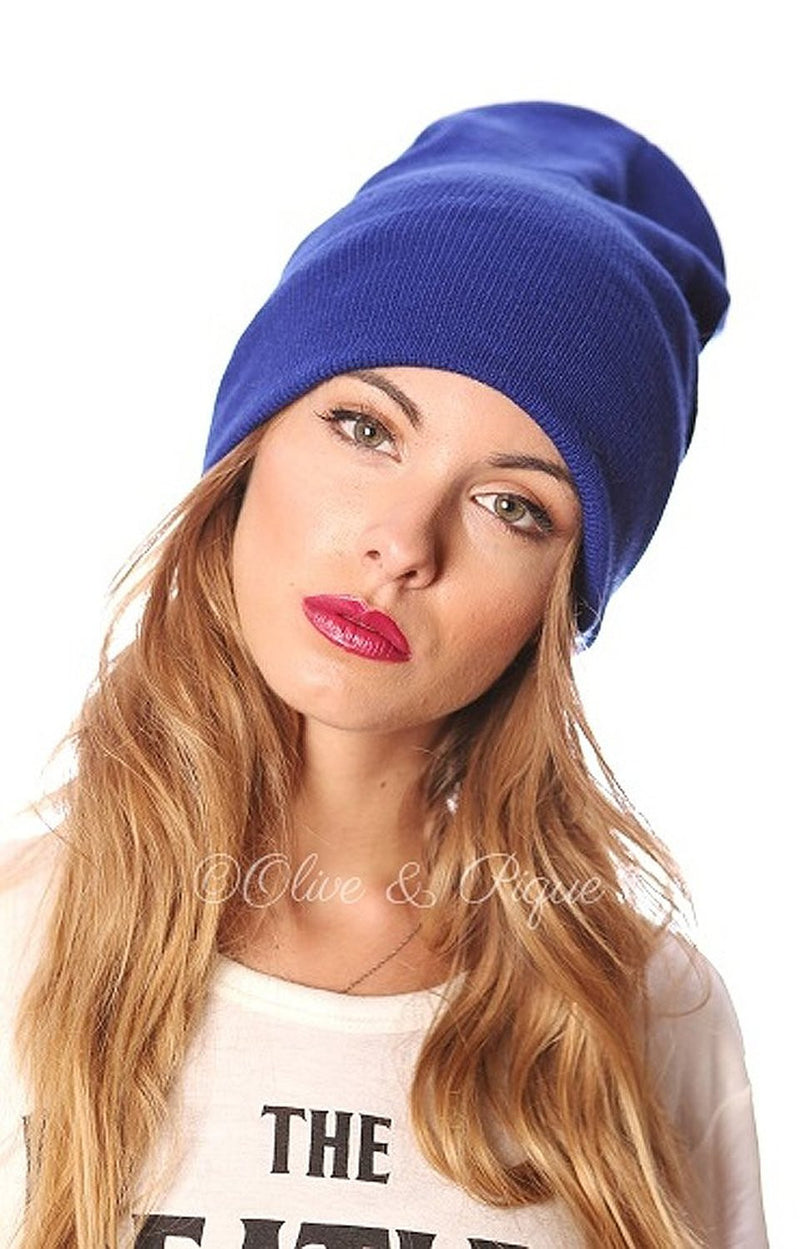  Olive Navy Blue or Wine Basic Fashion Skull Cap Knit Beanie