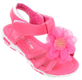 Little Berry Flower Faux Leather Rubber Girls Toddler Sandals