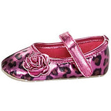 Fuchsia Metallic Cheetah Infant Girl Maryjane Kids Shoes