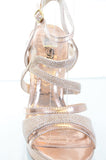  Glitter Mesh Metallic Strappy Open Toe Stiletto Party Sandal Heels