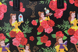 Princess Belle Disney Loungefly Floral AOP Handbag Purse