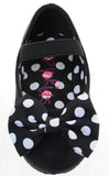 Girls Polka Dot Bows Single Strap Mary Jane Flats Kids