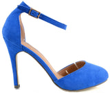  Blue Suede Shoes Anklet Round toe Vegan