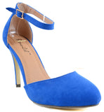  Blue Suede Shoes Anklet Round toe Vegan