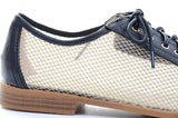  Mesh Clear Lace Up Almond Toe Oxford Shoes Fourever Funky 