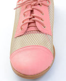  Mesh Clear Lace Up Almond Toe Oxford Shoes Fourever Funky 