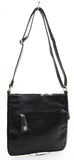 Betty Boop Retro Black Faux Leather Knit Floral Detail Cross Body Bag