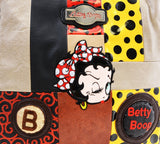 Betty Boop Leatherette Polka Dot Patchwork Crossbody Bag