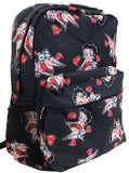 Betty Boop Puppy Red Hearts Backpack Purse