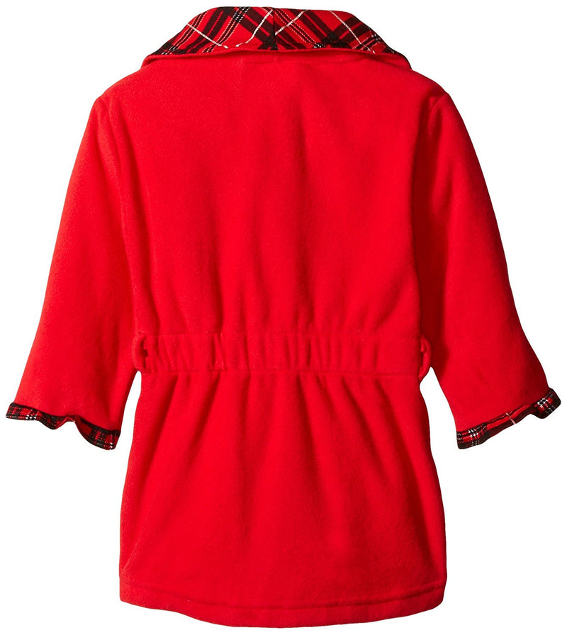 Baby Bunz Baby Girls' 3 Piece Pug Plaid Robe and Pajama Set