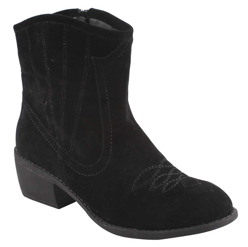 Calico-2 Black Women Cowboy Ankle Boots