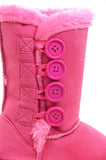 Fur-Lined Vegan Suede Snow Warm Winter Knee High Girl's Kids Boots