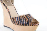 Cheetah & Zebra Print Open Toe Platform Wedge Anklet Sandal Ivanka-11