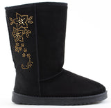 Furry Vegan Shearling Suede Fleece Women's Flat Boot