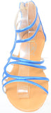  Gladiator Metallic Back Zip Strappy Gladiator Womens Wedge Sandals