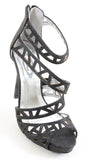 Glitter Cut-out Strappy Open Toe Platform Women's Heels Shoes