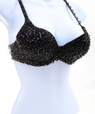 Sequin Beaded Detailed Underwire Dancer Costume Fashion Bra