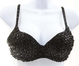 Sequin Beaded Detailed Underwire Dancer Costume Fashion Bra