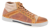  Men's Dylan Low Lace Up Two-tone Distressed Leather Sneaker