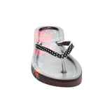 Tropical Print Women's Open Toe Flip Flop Sandals