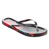 Tropical Print Women's Open Toe Flip Flop Sandals