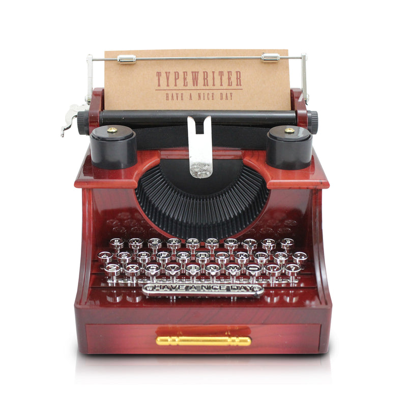 Clickety-Clack of a Traditional Typewriter Music Box and Jewelry Holder