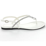 Rhinestone Horseshoe Women's Sling Back Thong Sandals