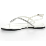 Rhinestone Horseshoe Women's Sling Back Thong Sandals