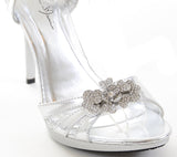 Jeweled Metallic Wedding Formal Evening Women's Platform Sandals