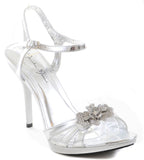 Jeweled Metallic Wedding Formal Evening Women's Platform Sandals