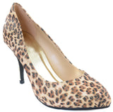 Leopard Shimmer Gold Low Heel Classic Pumps