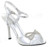 Jeweled Metallic Wedding Formal Evening Women's Platform Sandals Women's