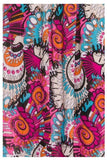 Multi Bright Swirl Abstract Printed Halter Tube Fashion Dress