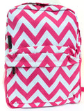 Chevron Print Fashion Canvas School Cheer Backpack