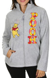  Disney Winnie the Pooh Polar Fleece Womens Plus Size Hoodie Sweater