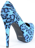 Leopard Classic Vegan Stilleto Hidden Platform Pumps