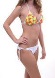 Rosette 2pc String Bikini Swimsuit