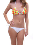 Rosette 2pc String Bikini Swimsuit