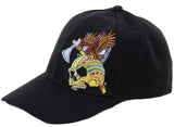  Black Tribal Skull with Eagle Embroidered Adjustable Unisex Baseball Hat