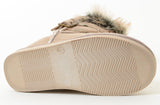 Super Furry Shearling Flat Eskimo Boots Women's Vegan Suede