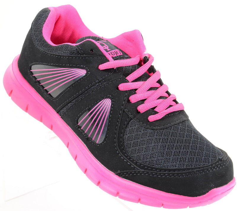  Bright Athletic Flexible Low Top Lace Up Lightweight Womens Fashion Sneakers