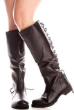  Back Lace Up Knee High Boots Winter Boots Womens Vegan