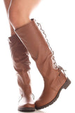  Back Lace Up Knee High Boots Winter Boots Womens Vegan