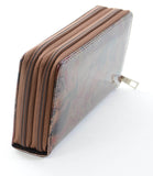 Colorful Magazine New York Fashion Dual Zipper Wallet