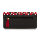 Womens Disney Minnie Mouse Bows All Over Print Faux Leather Tri-fold Wallet