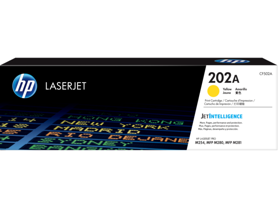 HP 202A Yellow Original LaserJet Toner Cartridge